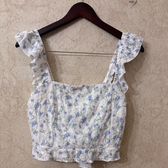 KIRIOUS LOS ANGELES Tops - Kirious Los Angeles Floral Ruffle Top